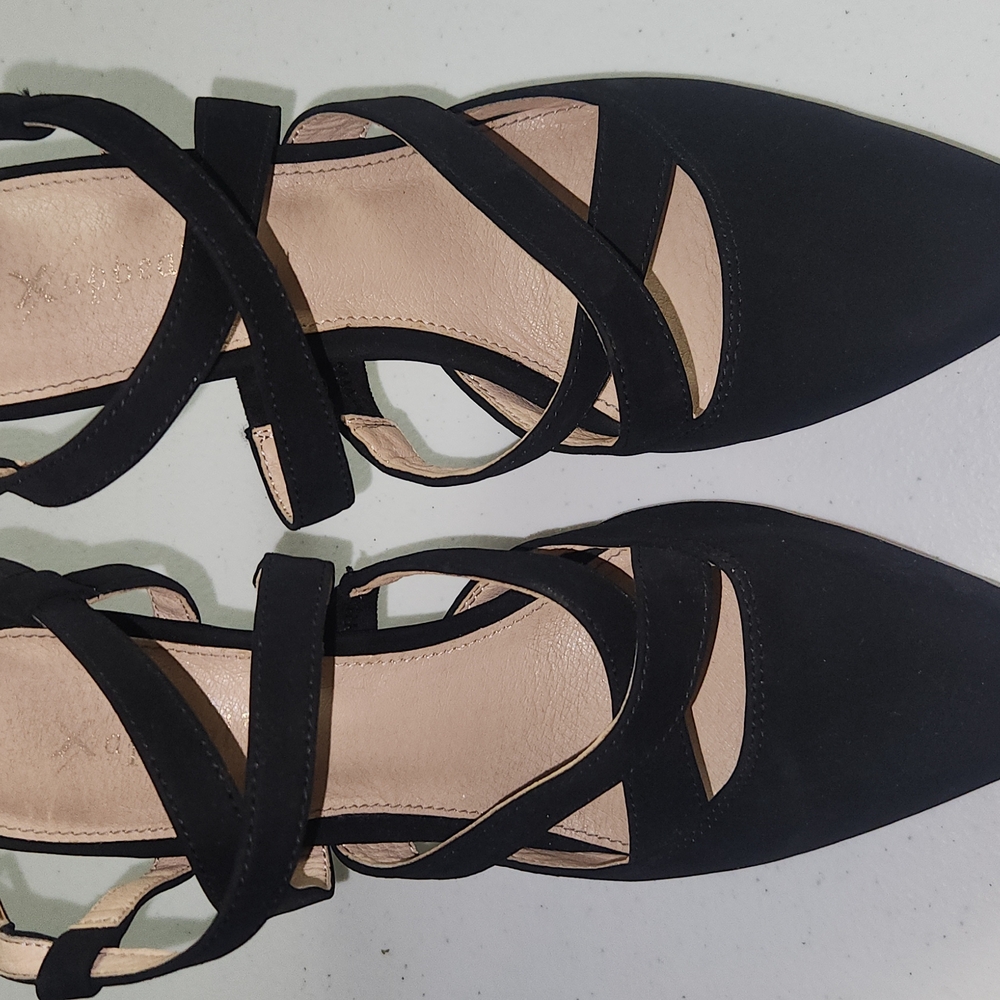 Chic Black Strappy Heels for Women